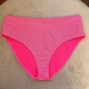 *SO* Ribbed Hot Neon Pink XXL Swim Bottom EUC